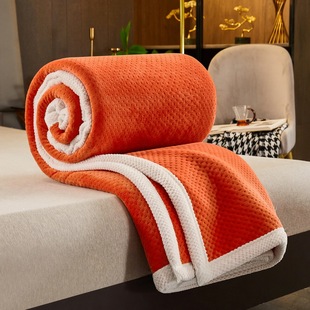 Wholesale thickened composite blanket double-sided milk velvet double-layer blanket quilted three-layer blanket blanket air conditioning blanket blanket blanket cushion blanket
