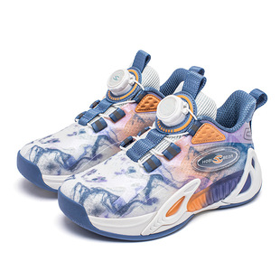 HOBIBEAR mesh basketball shoes spring rotating buckle boys sneaker double mesh breathable running shoes a generation of hair
