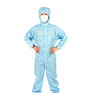 Three-in-one dust-proof clothing ear net breathable hooded anti-static clothing clean food dust-free workshop special