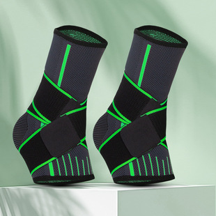 Outdoor Sports Wrap Type Strap Knitted Ankle Protector Men's and Women's Sports Running Basketball Mountaineering Protector Knitted Ankle Protector