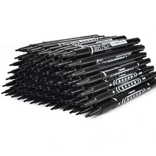 Double-headed Gou Line Pen Oil Marker Pen One Thick One Thin Waterproof Inkable Art Special Children Wholesale