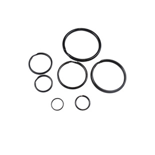 Black Flat Key Ring Small Objects Small Ring Keychain Accessories Curtain Hanging Ring DIY Metal Hanging Ring Multifunctional