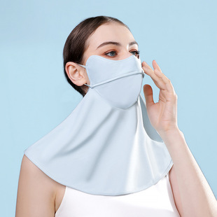 Strict selection of 2024 neck protection sunscreen mask 3D three-dimensional fish bone anti-rubbing makeup mask cartilage breathable eye angle mask