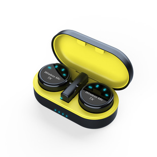 New round magnetic suction wireless collar clip microphone outdoor mobile phone live shooting short video recording microphone S3