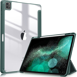 iPad 12.9 Transparent Acrylic Tablet Case 2024iPad Air 6th 10.9 Trifold Bracket Pro11