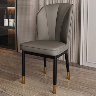 Cream Style Dining Chair Household Simple Dining Table Chair Italian Style Light Luxury High-end Cosmetic Chair Restaurant Hotel Dining Chair Iron Art