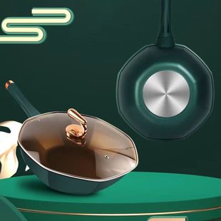 Maifan stone wok non-stick pan wok induction cooker gas stove universal wok pan non-stick pan