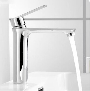 Titanium basin hot and cold faucet wash basin table basin high black gold bathroom cabinet Nordic wash basin faucet