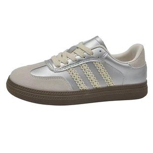 Lace German Training Shoes Women's 2025 Spring and Autumn New Forrest Gump Shoes Flat All-match Explosions Casual Sneakers Sports Shoes
