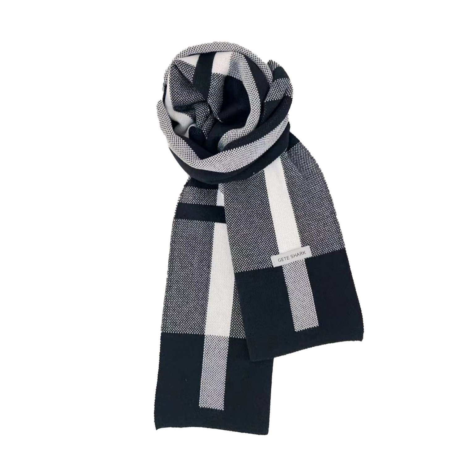Scarf for Boys in Autumn and Winter New Style Warm K-Style Versatile Student Youth Plaid Scarf Men's Trendy Factory Direct Sale