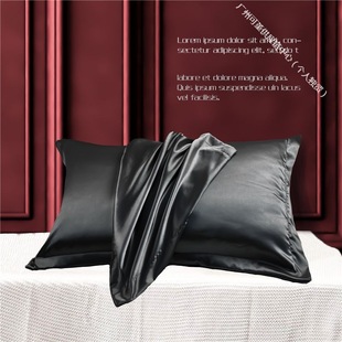 Pillowcase Ice Silk Summer Cool Silk Pillowcase Pair Summer Silk Pillowcase Single 4874 Solid Color Adult Use