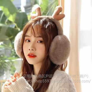Children's gloves winter little girl warm open finger half student writing gloves girls big children flip five fingers