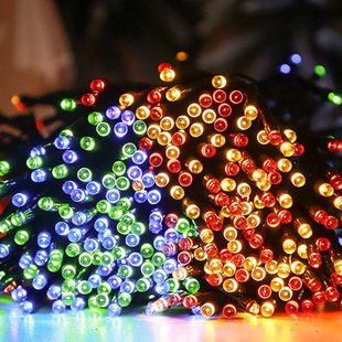 Cross-border led solar lights outdoor camping courtyard decoration star lights bubble lights string lights