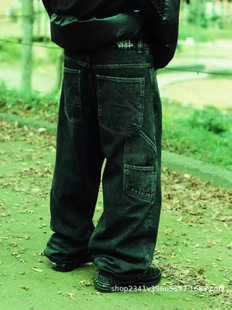 Мужские джинсы Y2K Bag ретро JNCO узор хип-хоп уличный досуг мужские свободные длинные брюки харадзюку