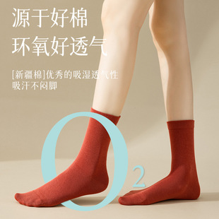 boneless socks children's spring and autumn cotton mid-tube piled socks autumn and winter white moon socks with loafers stockings
