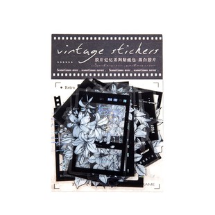 Film Memory Series PET Sticker Bag Simple Ins Style Flower Film Border Hand Account Material Transparent Decoration