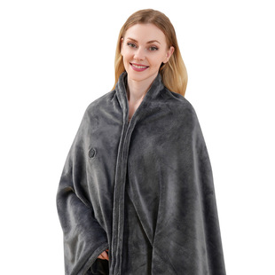 Amazon Cross-Border Popular Heating Blanket Shawl Home Physiotherapy Coral Velvet Cold-Proof Electric Blanket Electric Heating Shawl Blanket