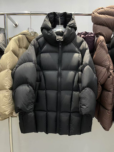 High-end Puff Down Jacket Women's 2024 Winter New 90 White Duck Down Loose Thickened Mid-length All-match Jacket