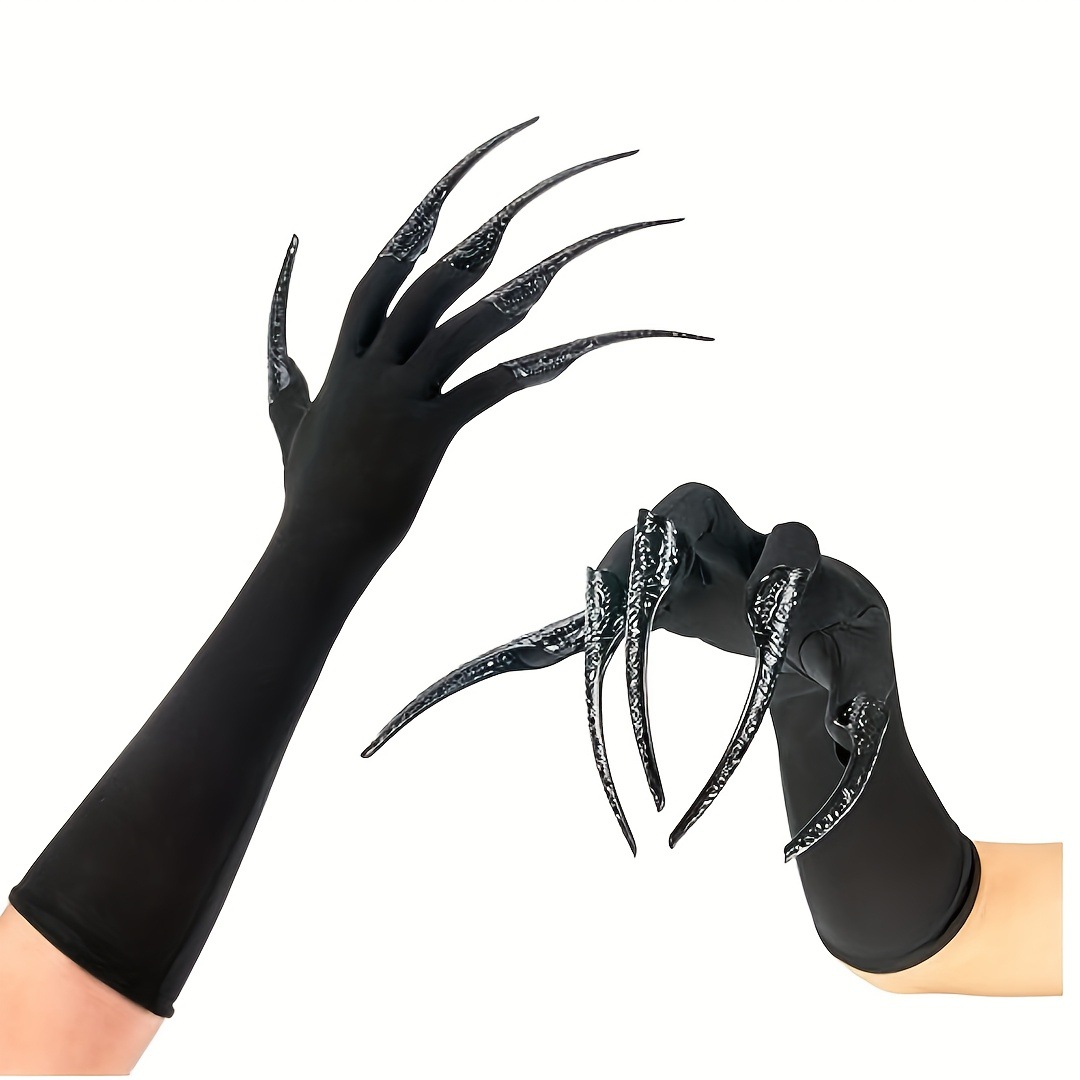 Gloves Paws Vampire Witch Demon Halloween Cat Nail Ring Cosplay Costume Accessories Lp842
