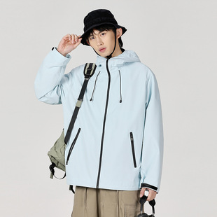 2024 autumn outdoor assault clothing men and women couples can LOGO windproof waterproof outdoor mountaineering jacket jacket