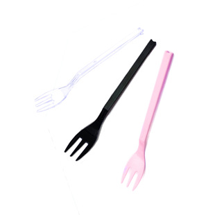 Disposable fork food grade cake fork fruit fork salad fork stall trial fork independent packaging commercial