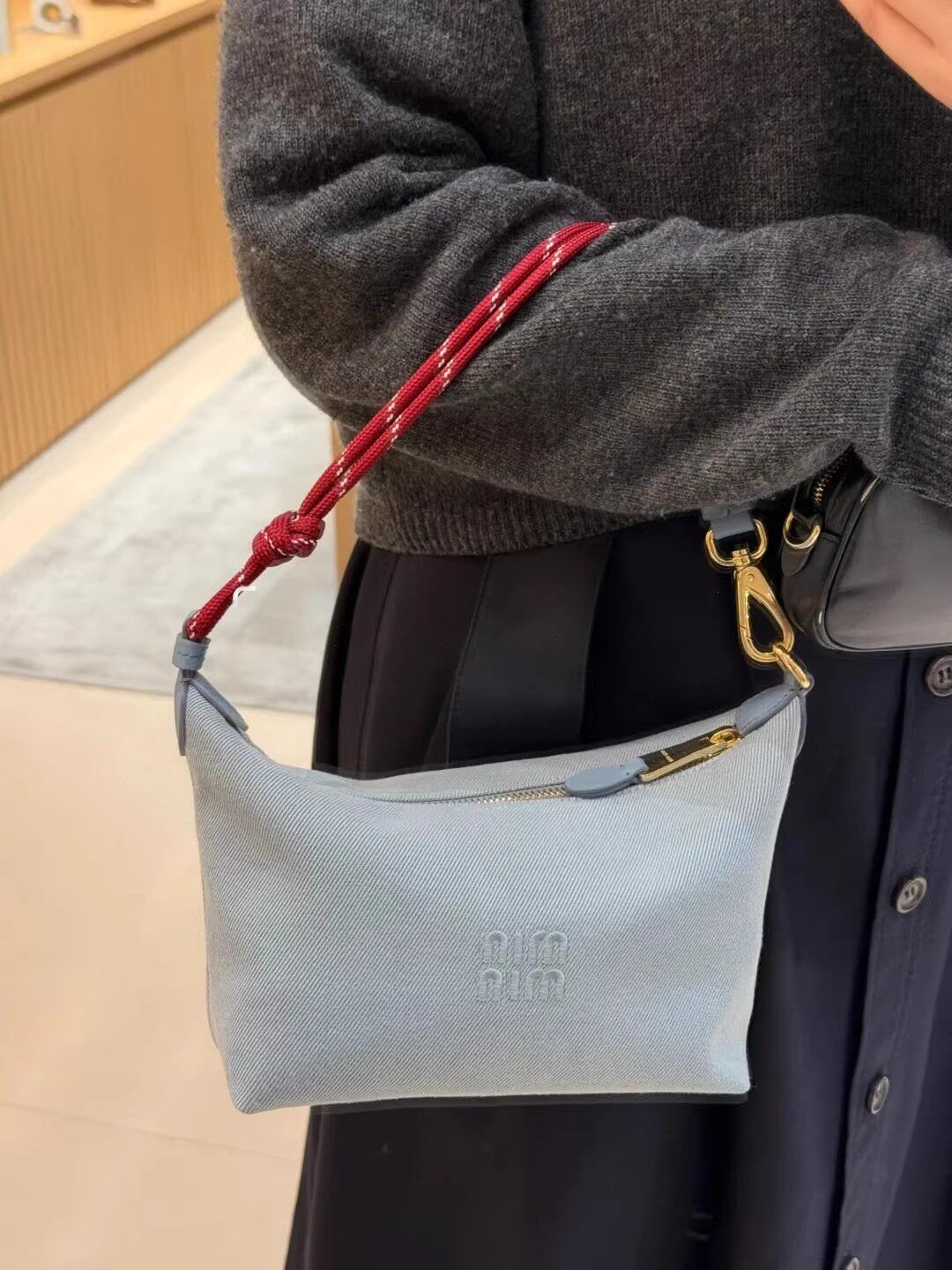 Influencer Picks: 26Th Anniversary Spring New Color-Blocked Surf Rope Canvas Lunchbox Bag, Versatile Commuter Handbag