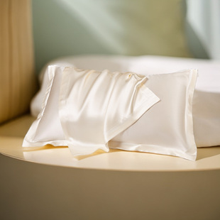 Foreign trade for solid color silk pillowcase single pillow towel AliExpress pillowcase satin ice silk wide-brimmed pillowcase