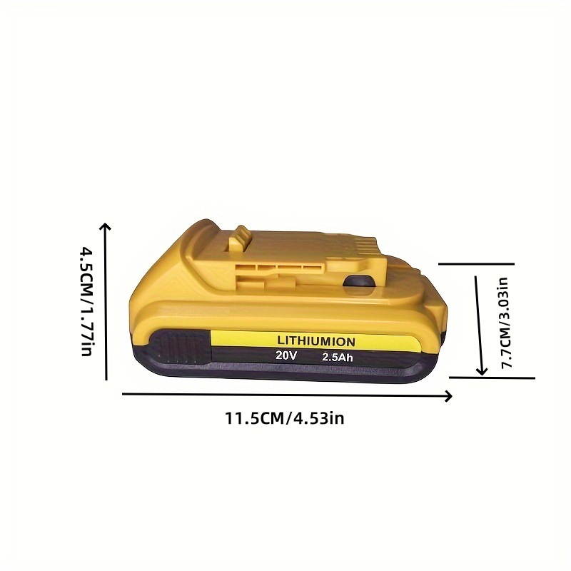 20V 3.0Ah Lithium-Ion Replacement Battery For DeWalt DCB203 – LED Indicator, 10-Year Warranty