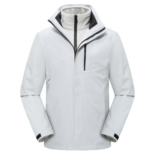 Outdoor jacket three-in-one men's warm fleece-lined liner women's mountaineering suit camping hiking ski suit jacket