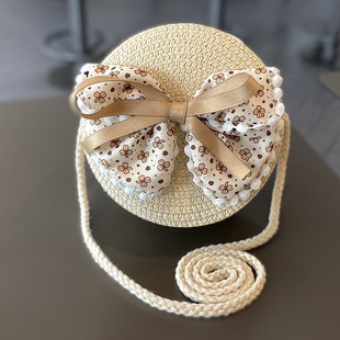 Children's Sunscreen Hat Summer Girl's Sunshade Straw Hat Bag suit Girl Baby Girl Western-style Lace Princess Beach Hat