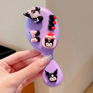 Sanrio Kulomi Cute Comb Girl Long Hair Special No Scalp Household Comb Girl's Ponytail Comb