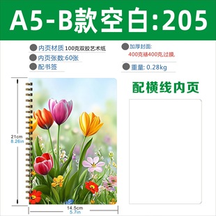 Cross-Border Notebook Foreign Trade English Notepad Coil Stapled Thickened Waterproof Cover Notebook Diary
