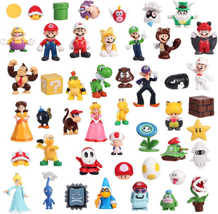 SuperMario Mario ПВХ модель украшения 6 Супер Мэри мультфильм ручной работы кукла машина кукла