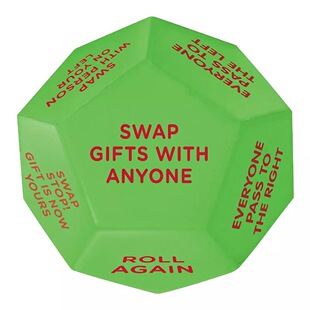 Cross Border New Santa Swap Gift Exchange Dice Santa Polygon Dice