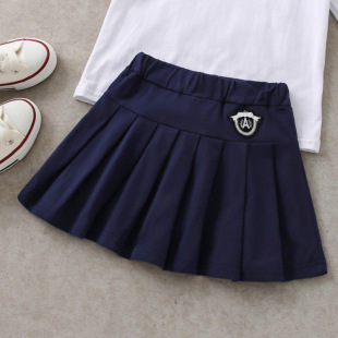 Girls' Summer New 2025 Pleated Skirt Pants for Children, Medium and Large Children's Jk Short Skirt, Baby Academy Skirt Trendy
