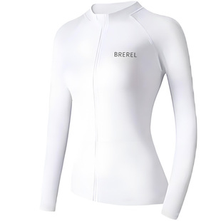 Couple's Swimsuit Solid Color Zipper Top Quick-drying Split Long-sleeved Trousers Slim-fit Thin Surf Diving Suit