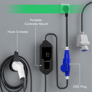 European standard charging gun Type2 new energy car home 3.5kw 7kw portable car charger cee plug