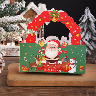 Christmas packing box snowflake crisp nougat cookie pastry heart snack bag Apple gift item box