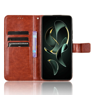 Подходит для Redmi K60 Extreme Edition Защитный чехол Crazy Horse Pattern Redmi K60 Extreme Edition Флип-чехол для телефона со шнурком