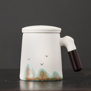 Guochao Water Cup Mid-Autumn Festival Office Tea Cup Day Send Forbidden City Wenchuang logo Teacher Elder Company Birthday Gift