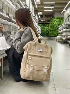New Korean-style Handbag Senior high school College Student Backpack Artistic Fashion Nylon Large Capacity Backpack Trendy Wholesale