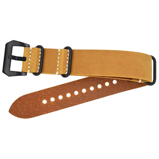Wholesale Retro Cowhide Nota Watch Strap Suitable for Water Ghost Ocean Hippocampus 20 22 Men's Genuine Leather Watch Strap