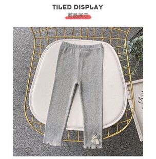 Baby Girl Spring Swan Leggings 2024 New Children's Elastic Slim-Fit Outer Wear Casual Trousers Internet Red