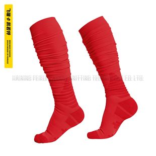Kids Rugby Socks Pleated Leg Socks Teenager American Football Long Barrel Sports Socks in stock Wholesale Custom