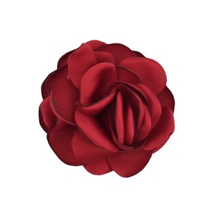 8cm satin burning edge flower bud 9cm satin baked edge rose corsage shoes bag skirt diy accessories accessories in stock