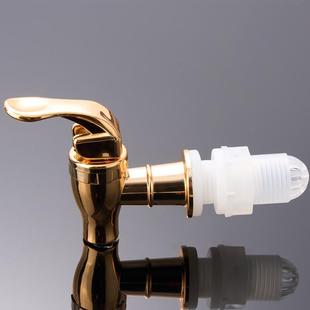 Glass Bubble Bottle silver Plastic Faucet Sealed Jar Nozzle Wine Jar Wine Barrel Valve Switch