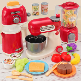 Kitchen toys suit children's simulation small household appliances cooking kitchenware kindergarten play house baby cooking 3 to 6 years old