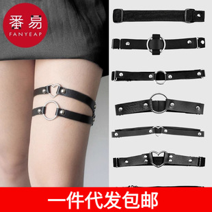 A generation of postage/leg ring A1P35-female dark leg punk garter sexy Japanese jewelry shorts
