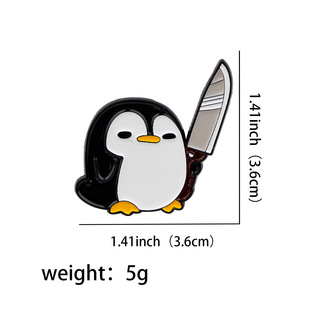 Cartoon Animal Quotations Brooch Cartoon Metal Badge Creative English Jewelry Medal Clothing Brooch English Accessories