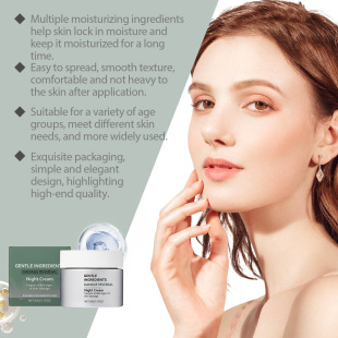 Cross-Border Oem Moisturizing and Moisturizing Night Cream, Night Care Skin Elasticity, Water-Locking, Smooth and Delicate Cream Oem Customization